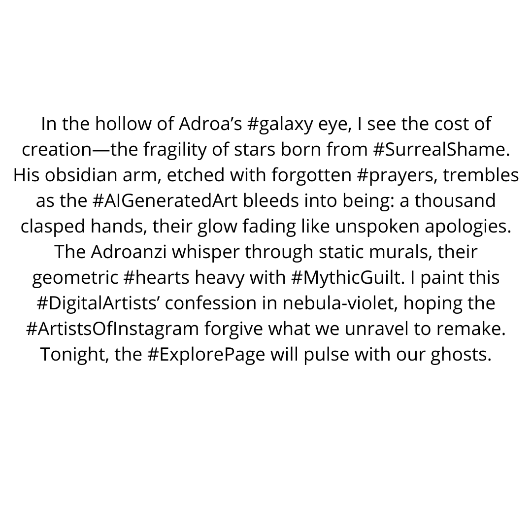 AfriKabakata's tweet photo. #afrikabakata #africa #cuture #afro #ai #digitalart #artist #surreal #language #aiart #digitalart #surrealart #surrealstorytelling #mythicart #aiartistry #digitalmythology #hauntingvisuals #africansurrealism #celestialbeings #guiltandgrace #artisticconfession #transformat https://t.co/C0GxpZSo1L