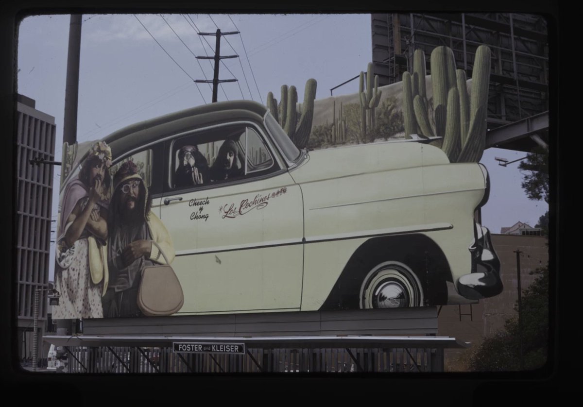 CandCLastMovie's tweet photo. Anyone remember seeing our Los Cochinos billboards back in the day? These and so much more from the archive is in Cheech &amp; Chong's Last Movie, now available to rent or own at the link in bio 📺🍃 https://t.co/EEKH8sfn8e
