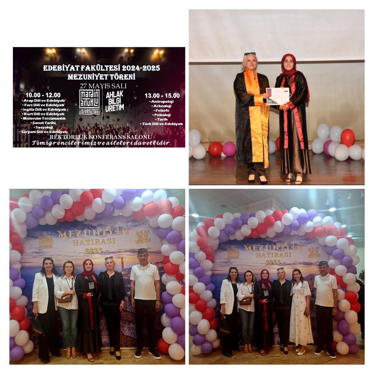 Mardin Artuklu Üniversitesi Fars Dili ve Edebiyatı (@mau_farsdili) on Twitter photo Bugün bölümümüzün birincisi Kübra'nın çok değerli başarısını, sayıca kalabalık değil, yürek dolusu bir takımla kutladık. Nice başarılarla dolu yolculuklara Sevgili Kübra! 🎓✨
🎓🌟👏
<a href="/mardinartuklu/">Mardin Artuklu Üniversitesi</a> <a href="/ArtukluEdbFklts/">MAÜ Edebiyat Fakültesi</a>
#mezuniyet Bugün bölümümüzün birincisi Kübra'nın çok değerli başarısını, sayıca kalabalık değil, yürek dolusu bir takımla kutladık. Nice başarılarla dolu yolculuklara Sevgili Kübra! 🎓✨
🎓🌟👏
<a href="/mardinartuklu/">Mardin Artuklu Üniversitesi</a> <a href="/ArtukluEdbFklts/">MAÜ Edebiyat Fakültesi</a>
#mezuniyet