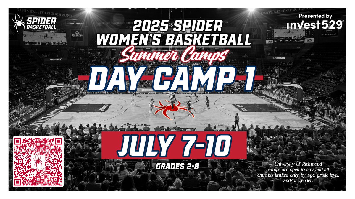 Richmond Women’s Basketball (@spiderwbball) on Twitter photo Sign up now for Richmond WBB summer camps! 🕷️🏀
<a href="/SpiderAthletics/">Richmond Athletics</a> // #OneRichmond
Registration: spides.us/3P5Glwa Sign up now for Richmond WBB summer camps! 🕷️🏀
<a href="/SpiderAthletics/">Richmond Athletics</a> // #OneRichmond
Registration: spides.us/3P5Glwa
