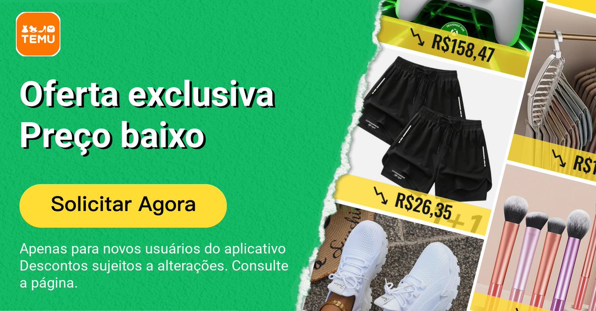 MarcelloBrito0's tweet photo. @shoptemu @shoptemuu ⭐️ Clique no link de oferta exclusiva https://t.co/aeC21Eaq0F  para obter itens de alta qualidade a preços baixíssimos. 🛍️ Essas ofertas imbatíveis só estão disponíveis aqui. Compre agora e economize muito! ⭐️ Receba ofertas exclusivas https://t.co/XAb6ncajLX
