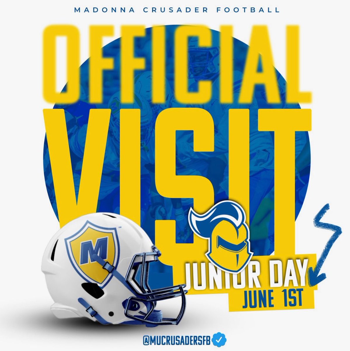 GabeWalter22's tweet image. Super excited to visit Madonna this Sunday, June 1st! Thank you @Coach_Straz for inviting me‼️
@Showtime_CoachP @BrettGuminsky  @MUCrusadersFB 
@cwilliams2209 @football_lhsrec @Patrick___Moore @PrepRedzoneMI @MIexposure @TheD_Zone
