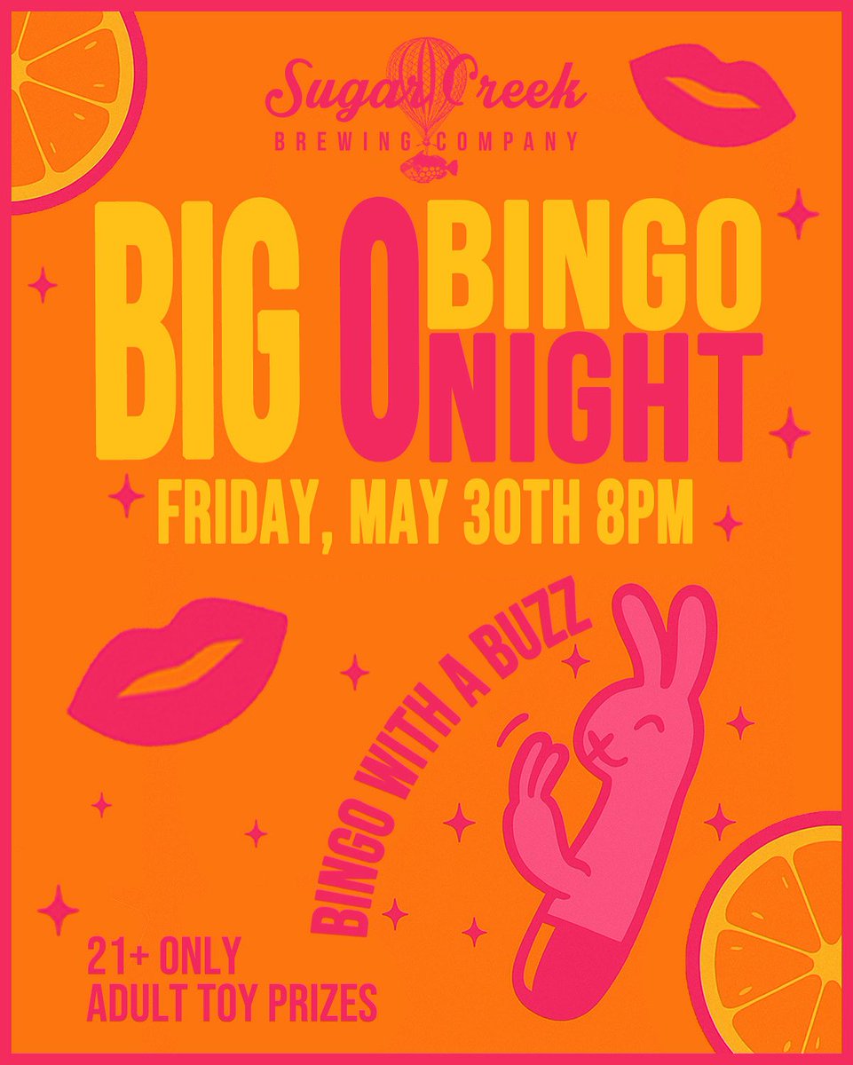 This isn’t your grandma’s bingo. 😮

Join us this Friday, May 30 at 8PM for 𝐁𝐈𝐆 𝐎 𝐁𝐈𝐍𝐆𝐎. Expect a night of laughter, adult prizes that buzz &amp; unfiltered fun. 

21+ only — bring your sense of humor (and maybe some luck).🍻
