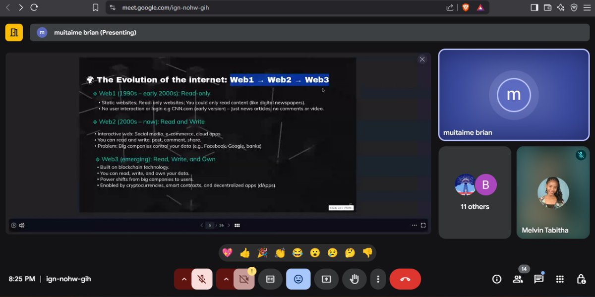 "From Blocks to Breakthroughs!"
Today’s session unpacked blockchain basics, smart contracts, wallets, and crypto — all made simple and clear. Big thanks to our awesome presenter! The future is decentralized!
<a href="/0k3ll0h/">0k3lll0h</a> 
#Blockchain