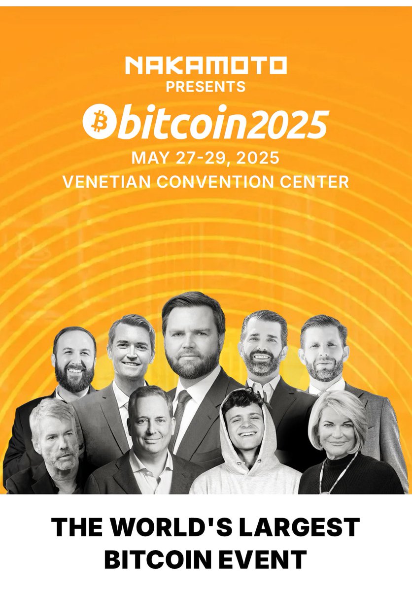 The Bitcoin2025 Conference is underway at Venetian Convention Center in Las  Vegas. With over 30,000 projected attendees and 5,000 businesses, this  event is a must if you are in the cryptocurrency space.