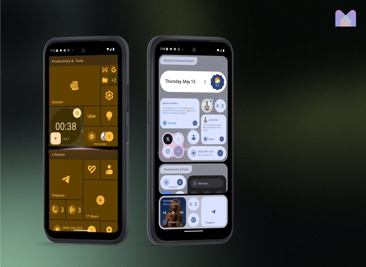 MurLauncher's tweet photo. Mur Launcher enters public beta. Test it. Tweak it. Let us know what you think. 👉 https://t.co/nHC9pWAdx8

#MurLauncher #AndroidLauncher https://t.co/ZyFJ9cmtrb