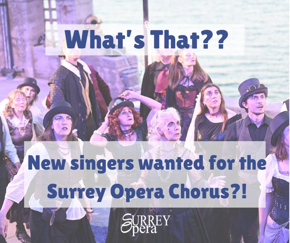 Surrey Opera (@surreyopera) on Twitter photo ๐๐๐ฐ ๐ฌ๐ข๐ง๐ ๐๐ซ๐ฌ ๐ฐ๐๐ง๐ญ๐๐ ๐ญ๐จ ๐ฃ๐จ๐ข๐ง ๐ญ๐ก๐ ๐๐ฎ๐ซ๐ซ๐๐ฒ ๐๐ฉ๐๐ซ๐ ๐๐ก๐จ๐ซ๐ฎ๐ฌ ๐๐จ๐ซ ๐จ๐ฎ๐ซ ๐ง๐๐ฑ๐ญ ๐ฉ๐ซ๐จ๐๐ฎ๐๐ญ๐ข๐จ๐ง - ๐๐จ๐ง ๐๐๐ฌ๐ช๐ฎ๐๐ฅ๐.
Rehearsals start THIS Monday 2 June in Croydon.
Message for more details. ๐๐๐ฐ ๐ฌ๐ข๐ง๐ ๐๐ซ๐ฌ ๐ฐ๐๐ง๐ญ๐๐ ๐ญ๐จ ๐ฃ๐จ๐ข๐ง ๐ญ๐ก๐ ๐๐ฎ๐ซ๐ซ๐๐ฒ ๐๐ฉ๐๐ซ๐ ๐๐ก๐จ๐ซ๐ฎ๐ฌ ๐๐จ๐ซ ๐จ๐ฎ๐ซ ๐ง๐๐ฑ๐ญ ๐ฉ๐ซ๐จ๐๐ฎ๐๐ญ๐ข๐จ๐ง - ๐๐จ๐ง ๐๐๐ฌ๐ช๐ฎ๐๐ฅ๐.
Rehearsals start THIS Monday 2 June in Croydon.
Message for more details.