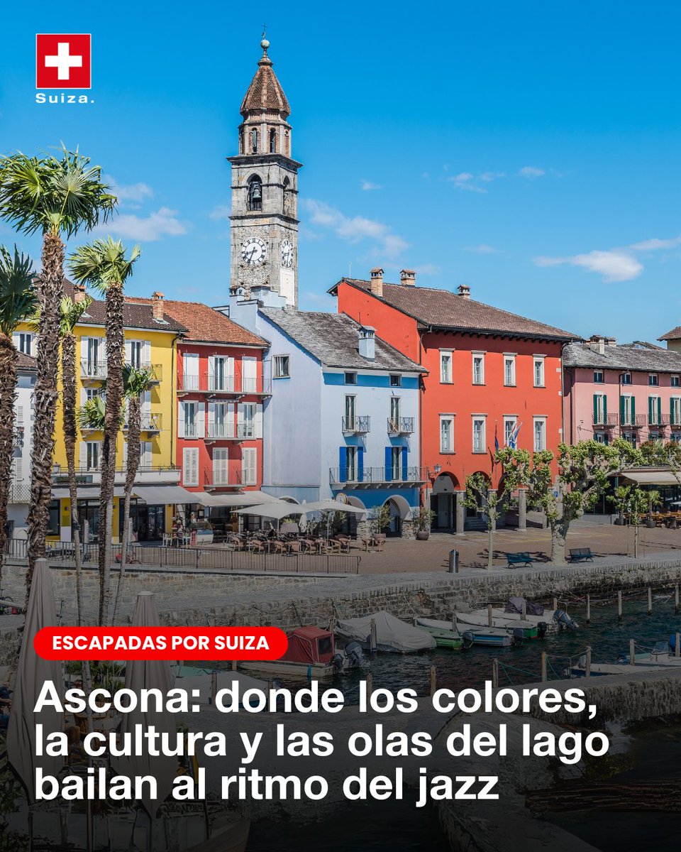 Ascona: hogar de la "Dolce Vita" suiza. 🌅 Un antiguo pueblo de pescadores, casas coloridas, un paseo: todo invita a soñar. Historia, arte y el buen vivir conviven en esta población. Y en junio: JazzAscona 🎷uno de los mayores festivales de jazz de Europa ¿Te animas a visitarla?