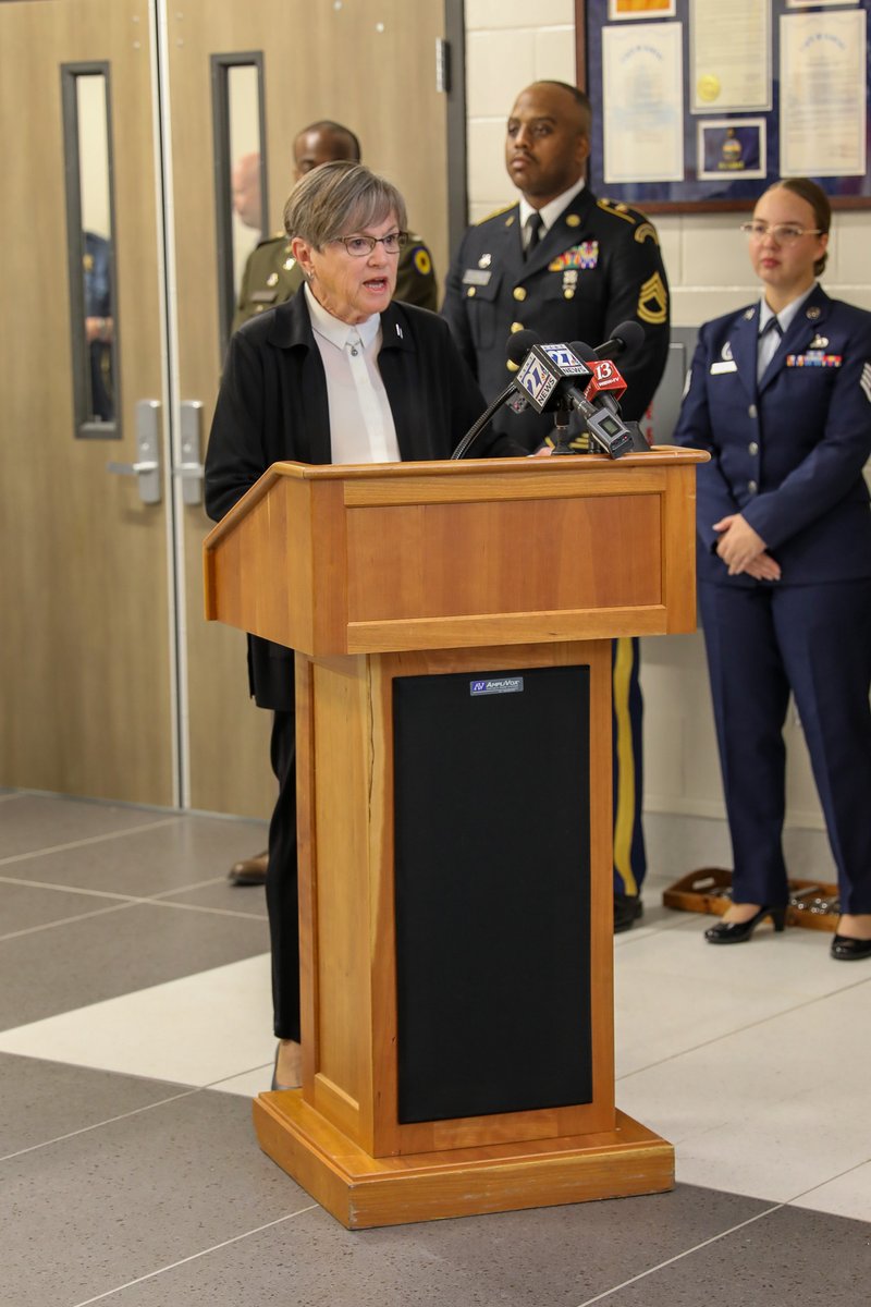 Governor Laura Kelly (@govlaurakelly) on Twitter photo Today, we cut the ribbon on <a href="/KansasGuard/">Kansas National Guard</a>'s Joint Force Headquarters. This is more than a building — it’s an investment in Kansas readiness & response. This space brings Army & Air Guard together under one roof with the tools & technology to support a 21st-century force. Today, we cut the ribbon on <a href="/KansasGuard/">Kansas National Guard</a>'s Joint Force Headquarters. This is more than a building — it’s an investment in Kansas readiness & response. This space brings Army & Air Guard together under one roof with the tools & technology to support a 21st-century force.