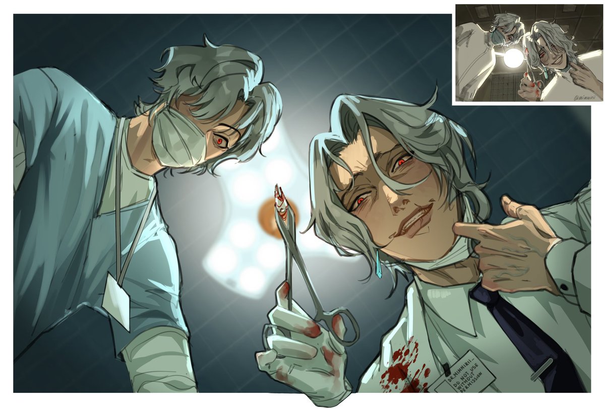 Redrew my old Dottore art! #GenshinImpact #dottore