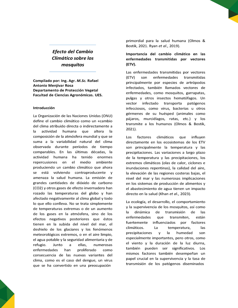 Facultad de Ciencias Agronómicas - UES tweet media