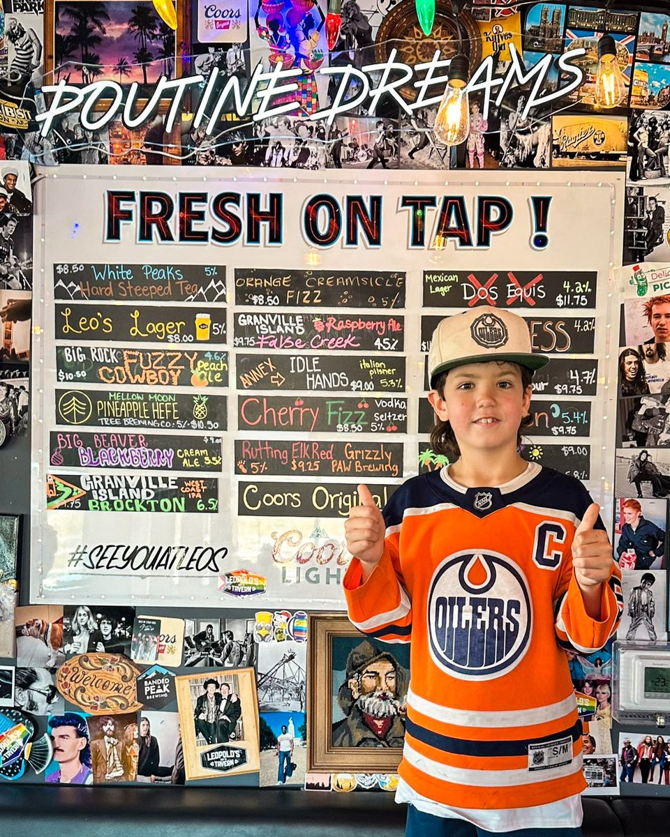 Cheer on the Oilers with us tonight! 🤝

#LeosOkotoks and this little legend will be cheering loud! Reminder - minors are allowed until 8pm. ❤️

#seeyouatleos