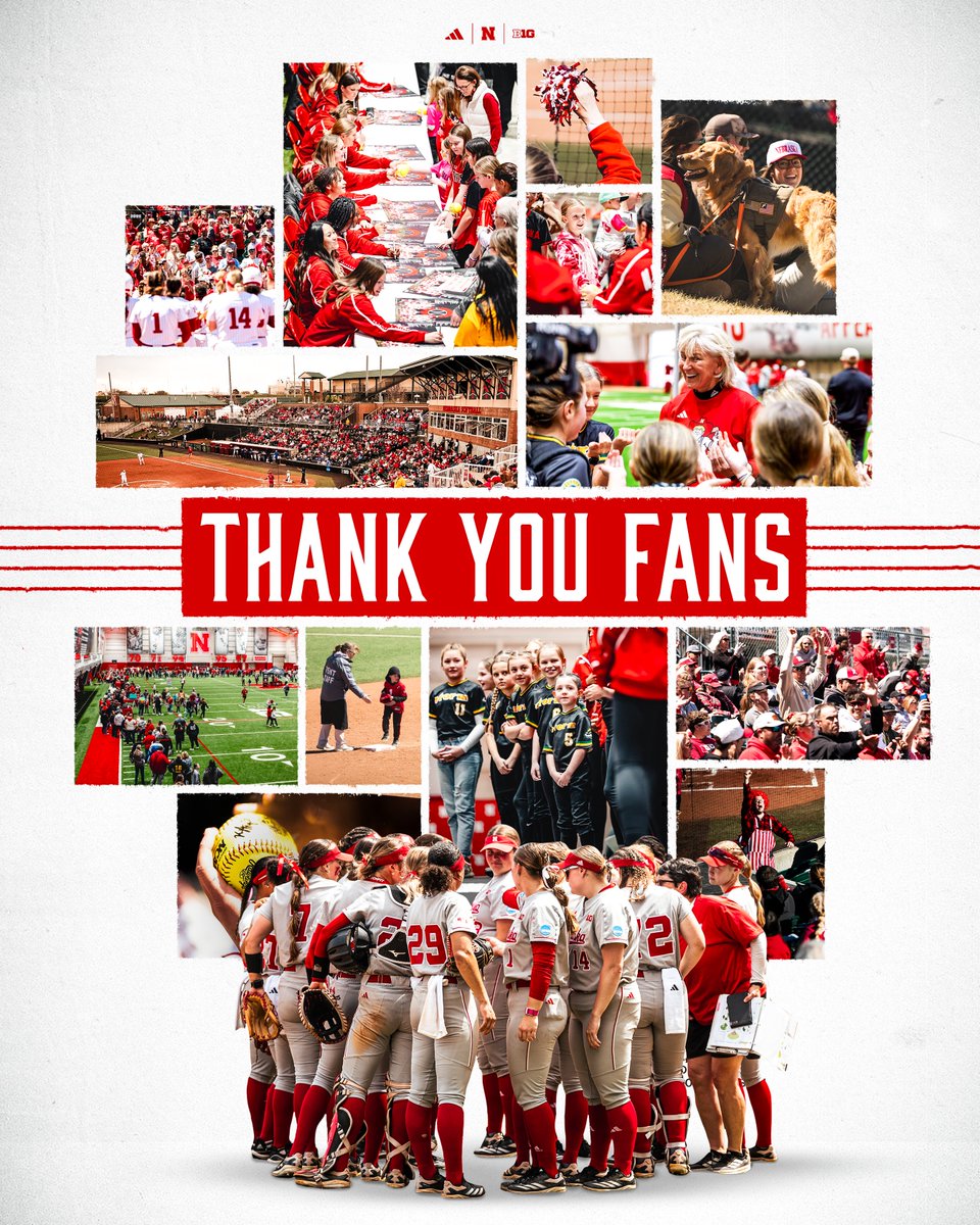 2025 was a historic year both on and off the diamond for the Red Team.

From sellout crowds to record-breaking performances, we’re grateful for every moment.

Thank you, Husker Nation, for an unforgettable season and we can’t wait to see you back next spring! #GBR