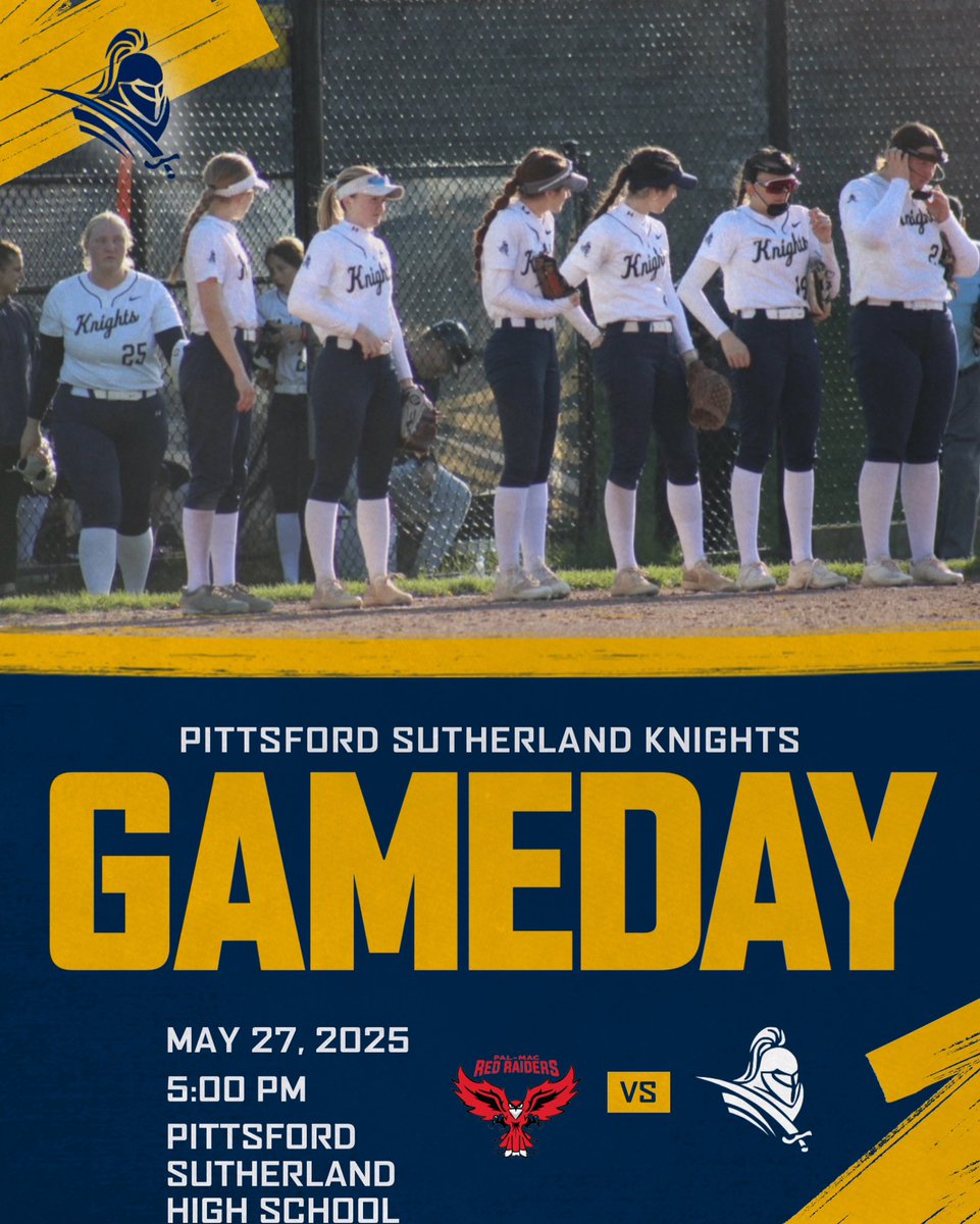 It’s a beautiful day for a sectional game! The Knights take on Palmyra Macedon for the quarters at 5:00 at home. Go Knights!