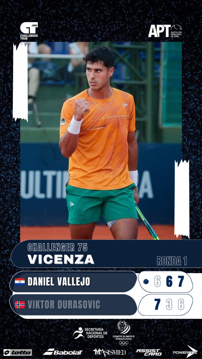 Triunfo de Dani Vallejo en su debut en el Challenger 75 de Vicenza.