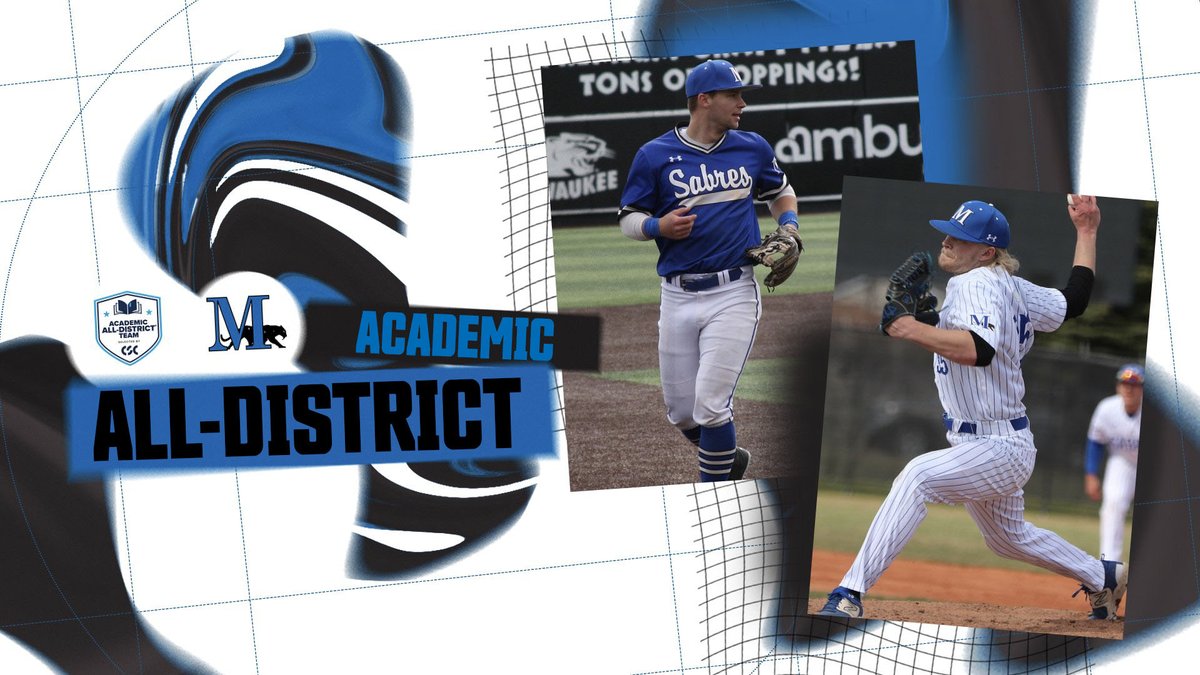 Marian University Sabres (@musabres) on Twitter photo The <a href="/Marian_Baseball/">Marian Baseball</a> duo of seniors Tanner Alsteen and Logan Rademan earn Academic All-District recognition from <a href="/CollSportsComm/">College Sports Communicators</a>! #FightBluFight
🔗tinyurl.com/2dadyowz The <a href="/Marian_Baseball/">Marian Baseball</a> duo of seniors Tanner Alsteen and Logan Rademan earn Academic All-District recognition from <a href="/CollSportsComm/">College Sports Communicators</a>! #FightBluFight
🔗tinyurl.com/2dadyowz