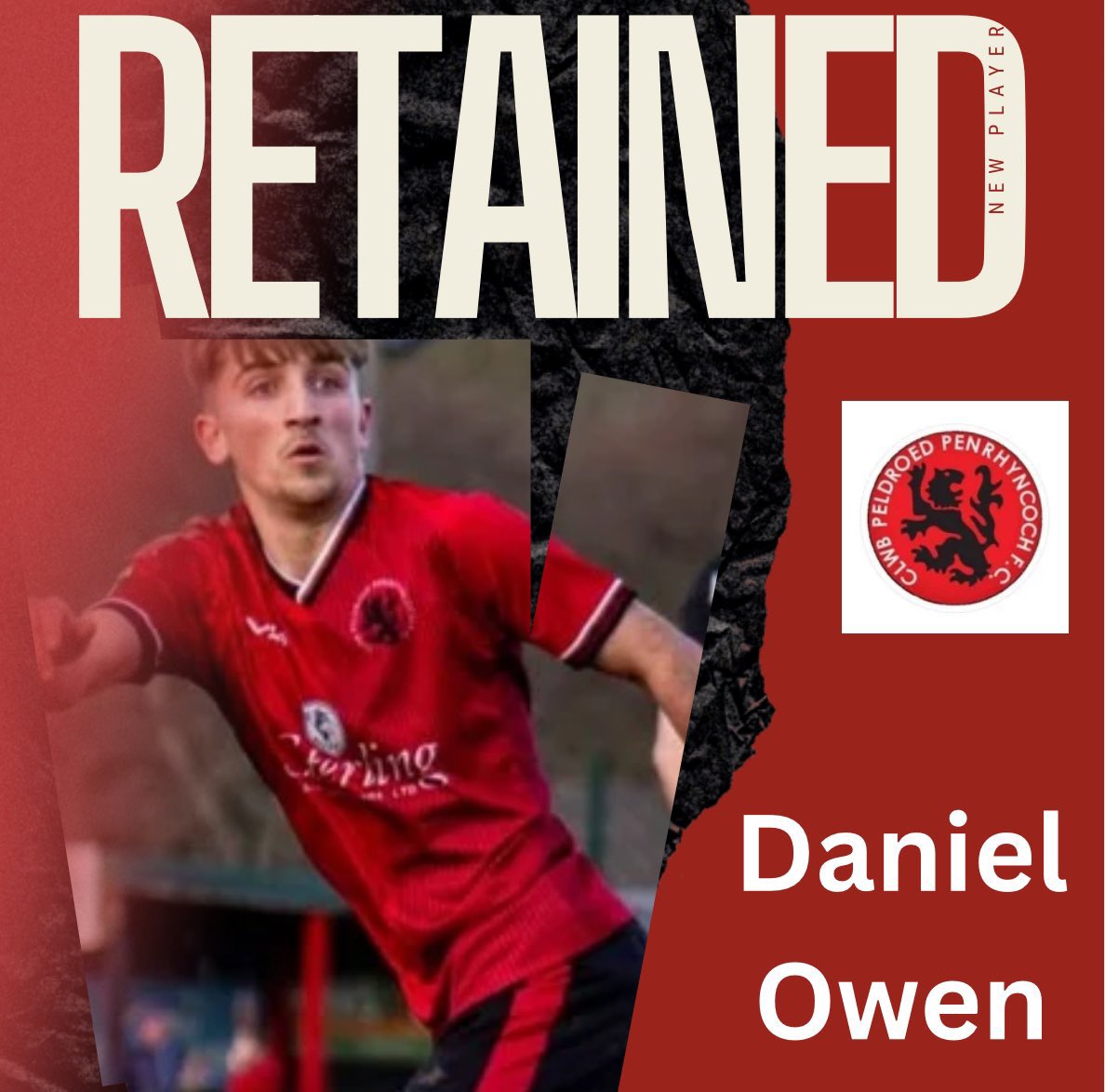 PenrhyncochFC's tweet photo. 🔥 

The Roosters are also delighted to announce that Daniel Owen is committed for the coming season. 

A tricky winger who’s shown his worth in the @CymruLeagues North season, producing moments of magic throughout. 

Thrilled to have you on board again this season, Dan! 🙌 https://t.co/wi4D6768bY