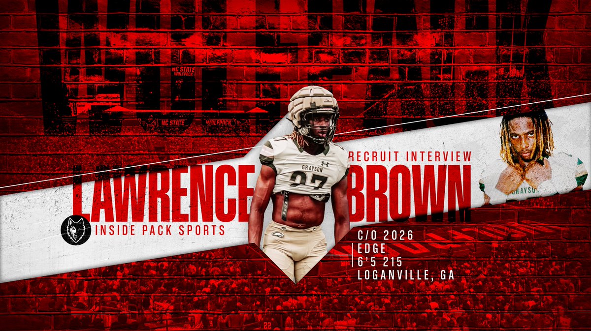 PJ Williams (@pjwilliamsips) on Twitter photo Shoutout to 2026 EDGE defender Lawrence Brown Jr (<a href="/athlj2026/">Lawrence Brown Jr</a>) for taking the time for an interview.
NC State is eyeing Brown to be a versatile weapon on defense. Brown mentioned the legacies of guys like Bradley Chubb and Payton Wilson when he imagined the possibility of suiting Shoutout to 2026 EDGE defender Lawrence Brown Jr (<a href="/athlj2026/">Lawrence Brown Jr</a>) for taking the time for an interview.
NC State is eyeing Brown to be a versatile weapon on defense. Brown mentioned the legacies of guys like Bradley Chubb and Payton Wilson when he imagined the possibility of suiting