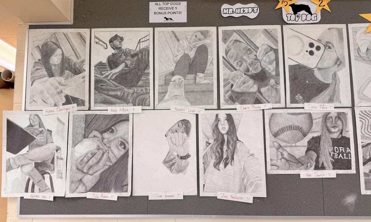 Final Art 1 Top Dogs #Atownart @AHS_MH <a href="/DrPMilcetich/">Paul Milcetich</a> <a href="/AHS_SeanBaker/">AHS_SeanBaker</a> <a href="/torresv4msu/">Victor Torres</a>