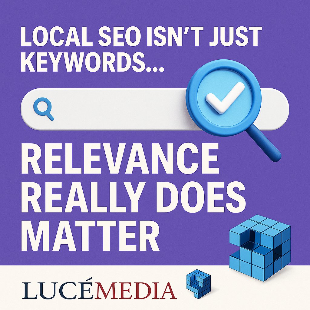 LuceMedia's tweet photo. Local SEO ≠ just keywords. It’s also 📍location, ⭐reviews &amp; 📸photos!

To rank on Google Maps:
 ✅ Relevance (name, hours)
 ✅ Proximity (location, competitors)
 ✅ Prominence (reviews, backlinks)
Quick Wins:
 • Add services
 • Post photos
 • Get reviews

#LocalSEO https://t.co/aqexE64DS7