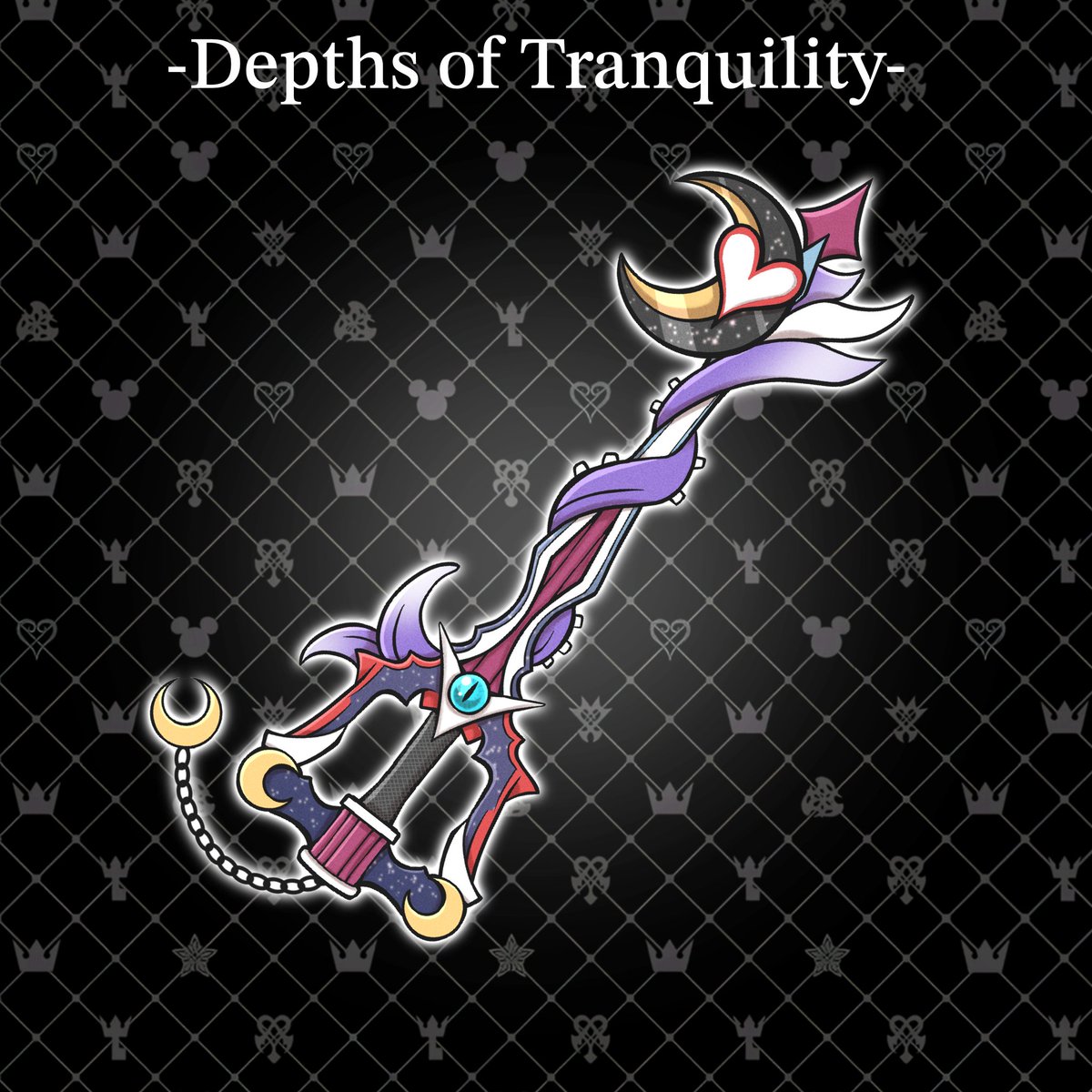 Emdyofficial's tweet image. Custom Keyblade design for @Phathman1201
