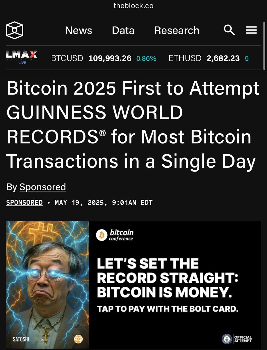 The Almighty Bitcoin Conference has fully copied HEX Conference themes. World Record setting and Game Theory. Here’s your proof we’re 1.5 years ahead. 🧡