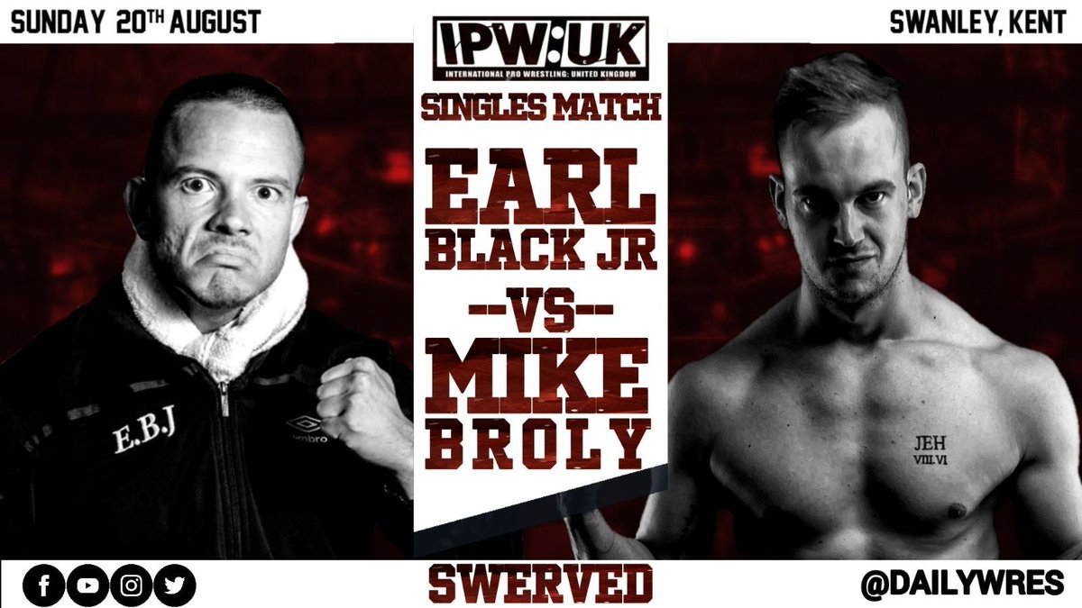 DailyWres's tweet photo. The match that fans have been screaming for.   Two unbeaten warriors.  The rough Earl Black Jr, against the skilled striker Mike Broly.  The All-England Title is on the line, both men are known for knocking their opponents out cold!

WATCH NOW:  https://t.co/eJtrQVrj6e https://t.co/6ZBtnhCzwU