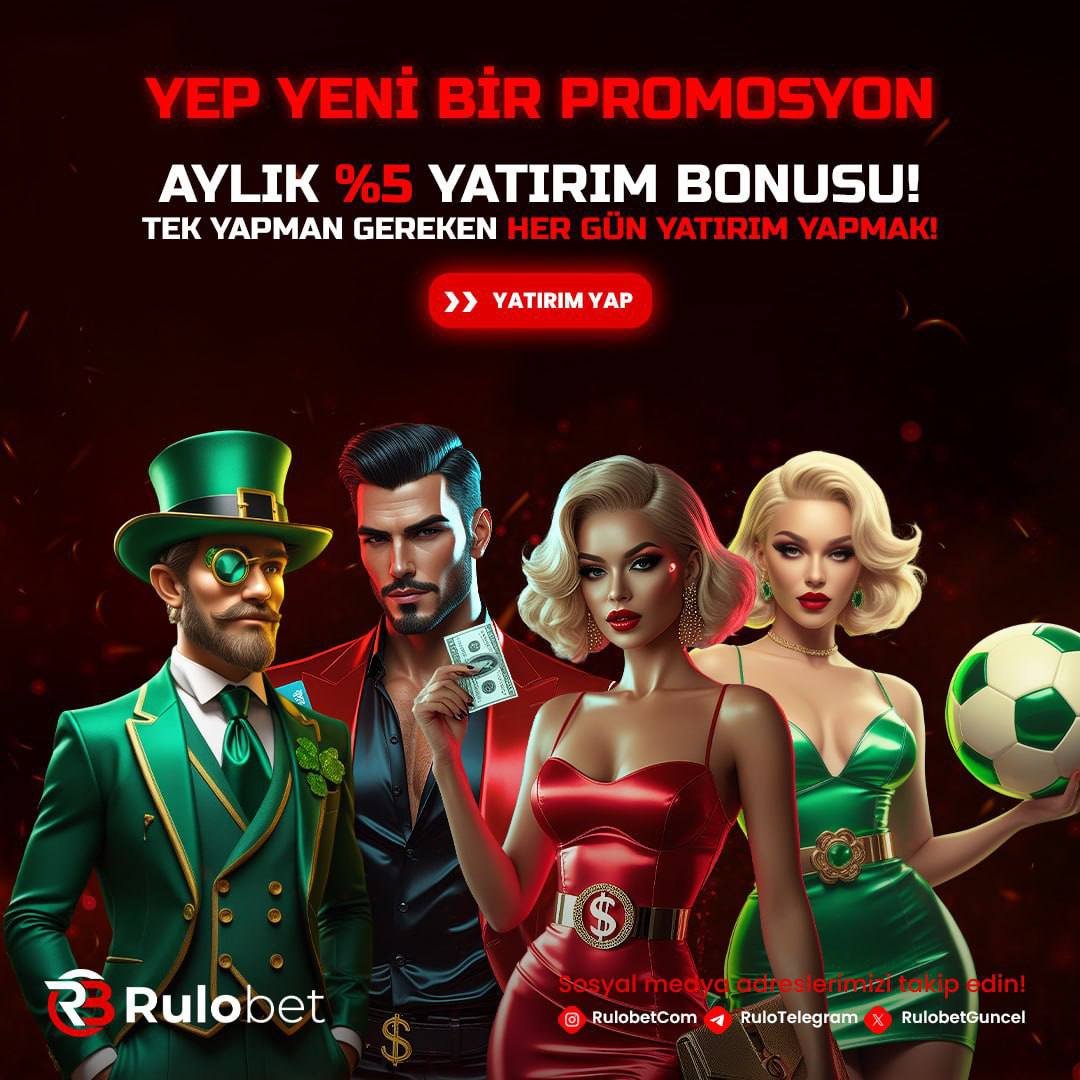 🧸 RULOBET'TEN AY SONUNA ÖZEL SÜRPRİZ!

🔥 Her gün minimum 100₺ yatırım yap,
🔥 Ay sonunda toplam yatırımının %5’i kadar bonus!
🔥 Ne kadar çok yatırım, o kadar çok bonus!

🗓 Her ayın sonunda hesabına otomatik olarak yansıtılır!

🚩 rulo.work/vzfp7