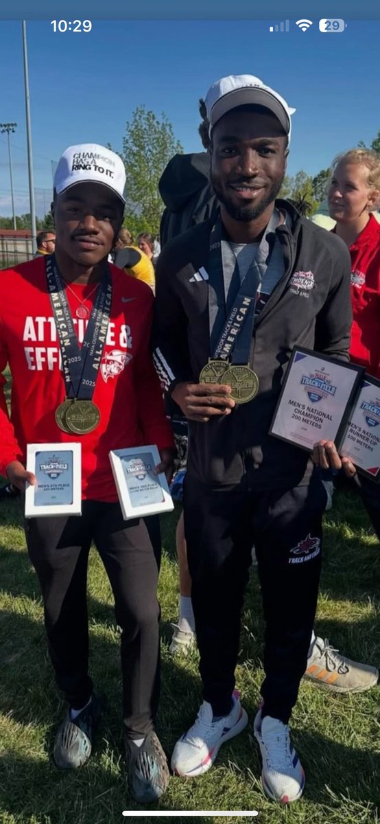 Congratulations to KF T&amp;F Alum Trevion Dotson for placing 1st in the 4x4 and 3rd in the 4x1 at NAIA NATIONAL Outdoor Championships.