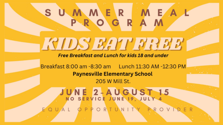 Kids eat free all summer!