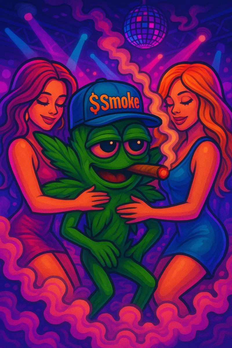 Too lit to quit— $Smoke got the heat and the honeys! #CryptoPump on <a href="/base/">Base</a>