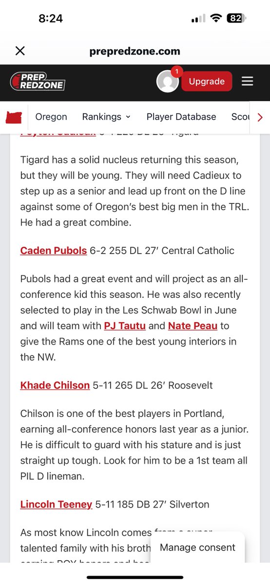 Thank you <a href="/JordanJ_/">Jordan Johnson</a> for the mention in the article. Back to the weight room and speed training. Looking forward to getting back with my team.
#PRZCombineSeriesOR <a href="/ccramfootball/">CC Ram Football</a> <a href="/CoachLandgraf_/">Charlie Landgraf</a>  <a href="/ConnorDarby57/">Connor Darby</a> <a href="/PrepRedzoneOR/">Prep Redzone Oregon</a> <a href="/PRZNewEngland/">Prep Redzone New England</a>  <a href="/BrandonHuffman/">Brandon Huffman</a> <a href="/AveryShowcases/">Avery Strong Showcases</a>