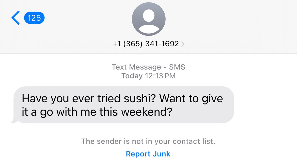 Sometimes I wonder if the AI text spam bots even know me at all. https://t.co/q7JvvrahOS