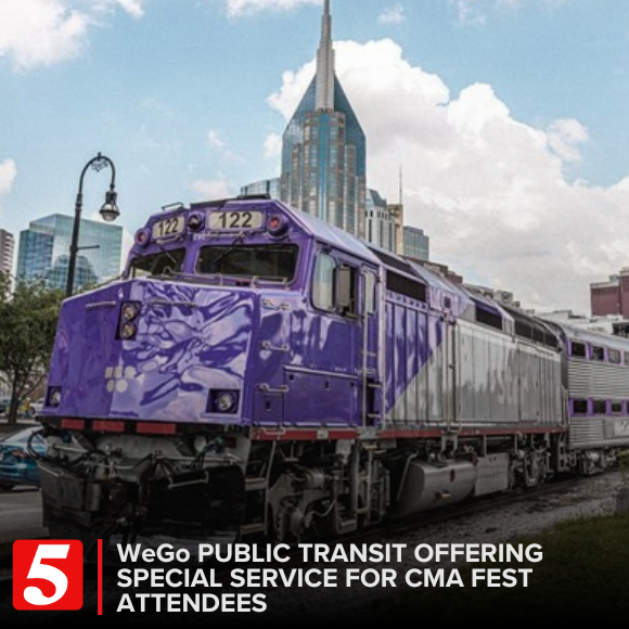 NC5's tweet photo. WeGo will offer 380 round-trip tickets for this special event service. Tickets must be purchased online and will not be sold at the platforms.
#WeGo #WeGoStar #WeGoPublicTransit #Train #CMA #CMAFest2025 https://t.co/CCiitOU94n