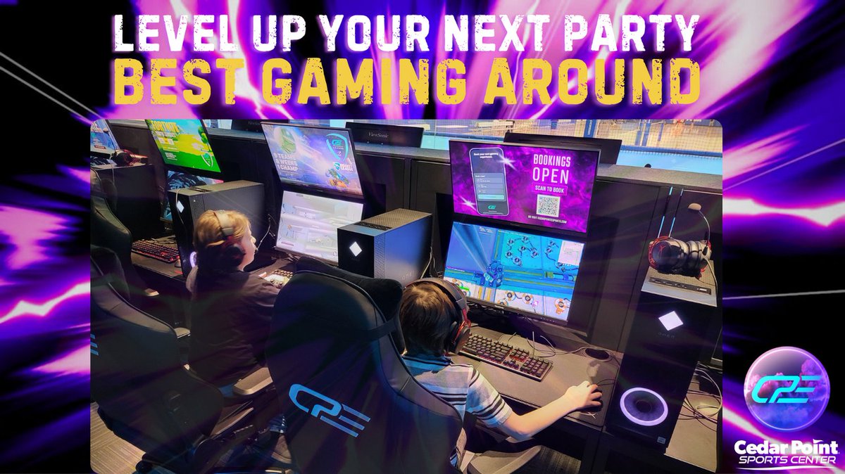 Whether it's a birthday, corporate event, or just a fun get-together with friends, booking at CPE guarantees an unforgettable gaming experience that everyone will enjoy. Be sure to check the website for specific details on availability and pricing.
cedarpointesports.com/party-booking