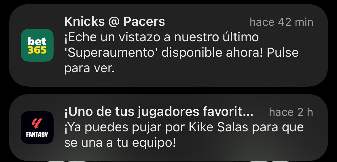 CuchilloDelPalo's tweet photo. Dos notificaciones que se entienden mejor juntas… https://t.co/Vxrv5rxrqG