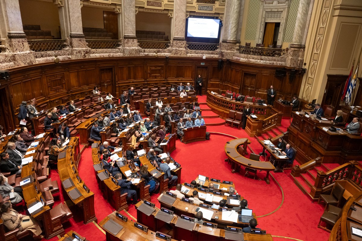 PNUDUruguay's tweet photo. 📍 Hoy participamos en la conferencia “Parlamentos del futuro: anticipación, innovación y acción”, en el marco de la 21ª Asamblea Plenaria de #ParlAméricas y el 9º Encuentro de la Red de Parlamento Abierto.
📸@Parlamento_UY 🧵 https://t.co/xihMbEItbX