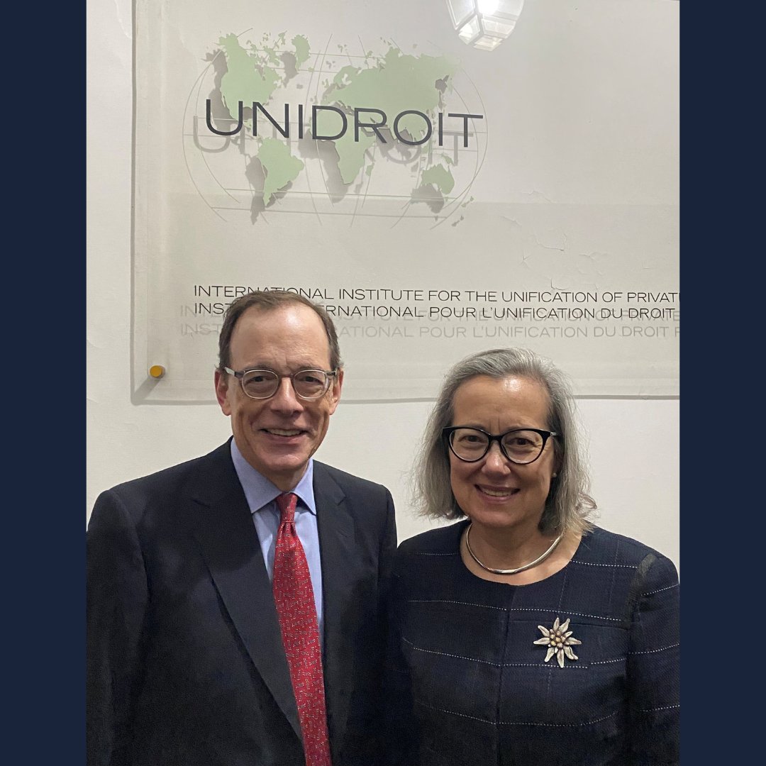 Queen's Law (@queensulaw) on Twitter photo Queen’s Law Prof. Robert Yalden and Law’87 alumna Jeannette Tramhel are helping shape global agri-law through the #UNIDROIT Working Group on legal structures for small-scale farmers and agri-businesses. Details: bit.ly/4kFUvU0 <a href="/YaldenR/">Robert Yalden</a> <a href="/ColleenFlood2/">Colleen M. Flood</a> Queen’s Law Prof. Robert Yalden and Law’87 alumna Jeannette Tramhel are helping shape global agri-law through the #UNIDROIT Working Group on legal structures for small-scale farmers and agri-businesses. Details: bit.ly/4kFUvU0 <a href="/YaldenR/">Robert Yalden</a> <a href="/ColleenFlood2/">Colleen M. Flood</a>