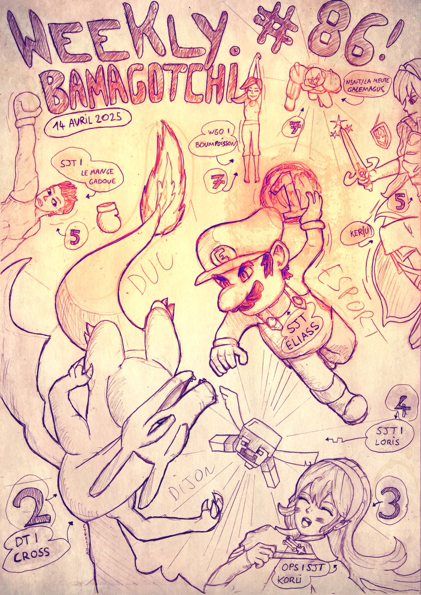 Bonsoir à tous ! Les Graph' retardés se poursuivent ! Voici celui de la Weekly Bamagotchi 86 qui voyait Eliass s'imposer face à Cross sur #ssbu ! En parallèle, ce jeudi se tenait la journée Handi/Valid à #Châtillon-sur-Seine, on en reparle demain ! Vous aimez ? Un petit QRT  ☺️?