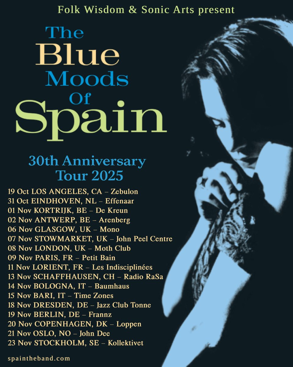 Spain announce Blue Moods Of Spain 30th anniversary vinyl reissue and tour.

mailchi.mp/1717d9a0db23/b…

#spaintheband #bluemoodsofspain #slowcore