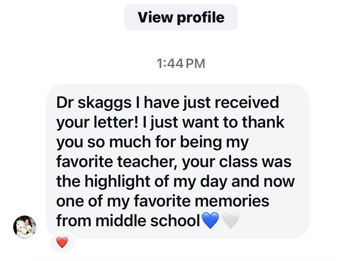 Every year I write all of my students a letter and mail it to them. This year that was 117 letters. Teachers, this is why we do it. At the end of the day, what remains are the relationships that we built and fostered in our class. My cup runneth over. 💙