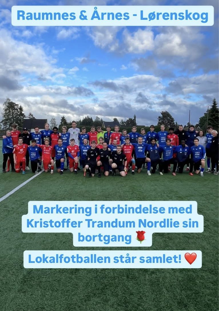 Tap.
Vi taper 5-2 mot rekruttene til <a href="/LorenskogAlag/">Lørenskog IF A-lag</a>. 
Det er jevnt lenge, men vi leverer rett og slett en for dårlig kamp.
⚽️Målscorere: Arne og Martinus

Vi markerte den tragiske bortgangen til <a href="/EidsvoldIF/">Eidsvold IF Fotball</a>-kaptein Kristoffer med felles lagbilde, sørgebånd og 1 minutt stillhet🌹