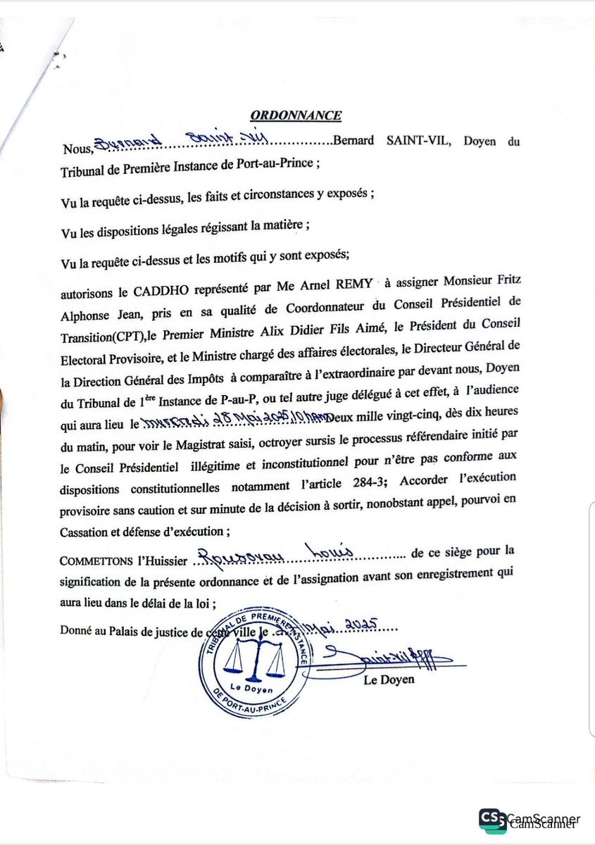 ArnelREMY2's tweet photo. Pledwari REFERE kote #CADDHO pral gen pou mande Dwayen Tribinal pòtoprens poul kanpe posesis REFERANDOM ENKONSTITISYONEL ke KPT san lejitimite vle oganize a ap fet demen 10h boul nan lokal pake potoprens ki twouvel sou wout piblen an.Nan sans sa tout laprès an jeneral medya 1/2 https://t.co/vDxlYopQwr