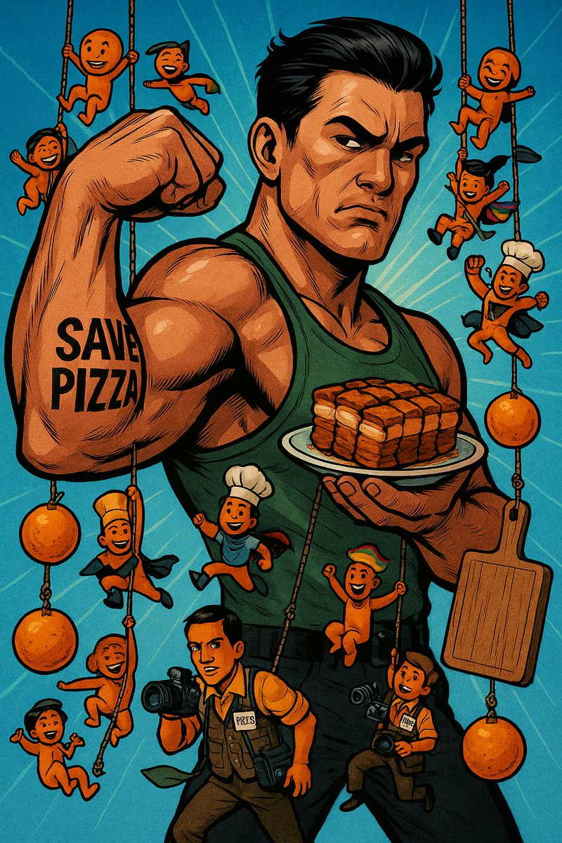 ไม่แดกแล้วพิซซ่า หันมานิยมหมูกรอบ ม็อบปฏิรูปสถาบันเป็นแค่เรื่องขำๆ ที่ลี้ภัยได้ก็ยาวๆ ที่ติดคุกก็คงยาวๆ เช่นกัน อย่าไปโทษใครอีกล่ะ พวกมรืงเองยังไม่มั่นกับหลักการที่ตัวเองเย้วๆ
#ส้มว่าวตลอดกาล #ส้มว่าว #อาร์ตพศุตม์ 

ฝ่าย Save112 ชนะใสๆเลยนะเนี่ย อันมีด้อมส้มเป็นแรงขับเคลื่อน