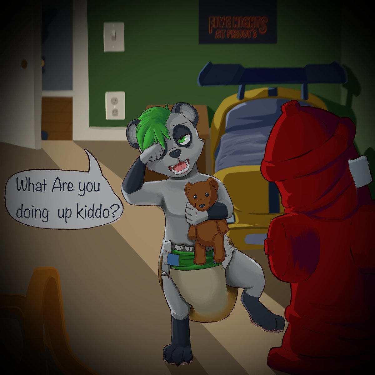 Jamsey is the first for my ych :3 
Slots still open for a while! 

subscribestar.adult/redrocket