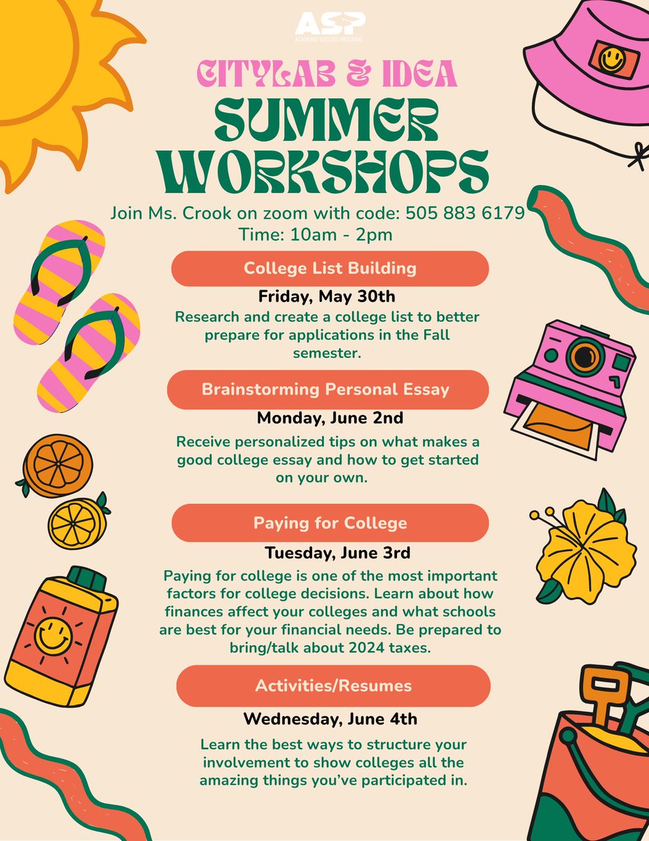 Juniors! Check out these college opportunities this summer.