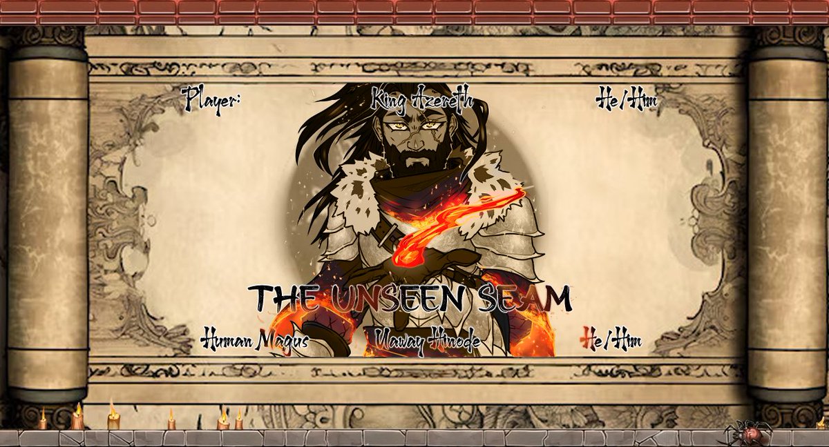 Evermore_VT's tweet image. Next up in our TTRPG campaign! 

We have our lovely @KingAzereth 

Az will be playing The Unseen Seam, Uaway Hinode Wanna know more about em? come thru and watch
