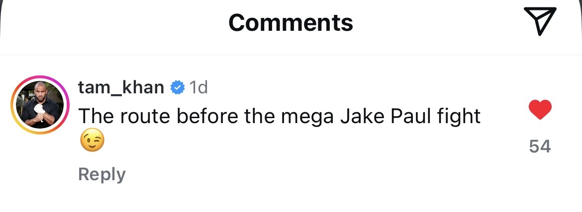 Looks like Tam Khan is working on setting up Jake Paul vs Andrew Tate 😳