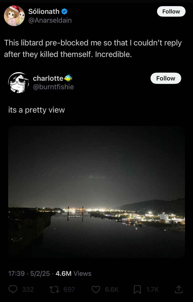 Declaring victory after a trans person commits suicide is what the right has turned into. Very clear who is good and who is evil here