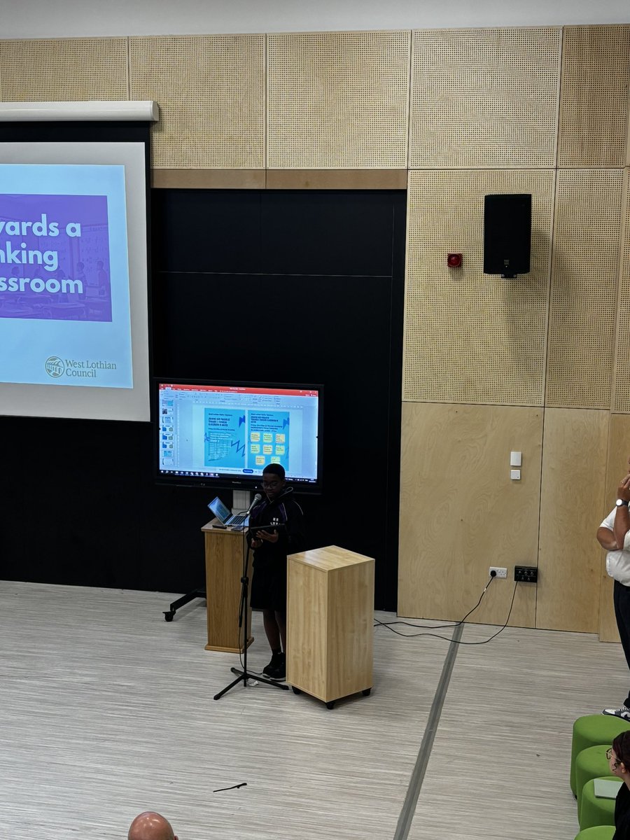 SinclairMaths's tweet photo. Huge well done to both our pupils for confidently presenting to all maths teachers across the authority on Friday! They shared brilliant insights into their experience with Thinking Classrooms – a proud moment and a powerful message from learners themselves! 💫 https://t.co/xpMEYbVvzc
